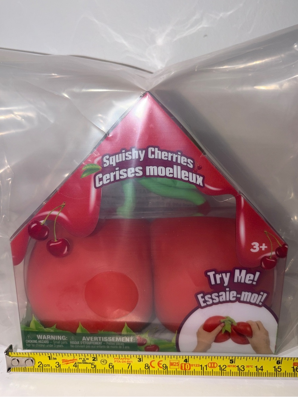 Sunny Days Toymendous Squishy Cherries – Large Cherry Stress Ball – New in Box